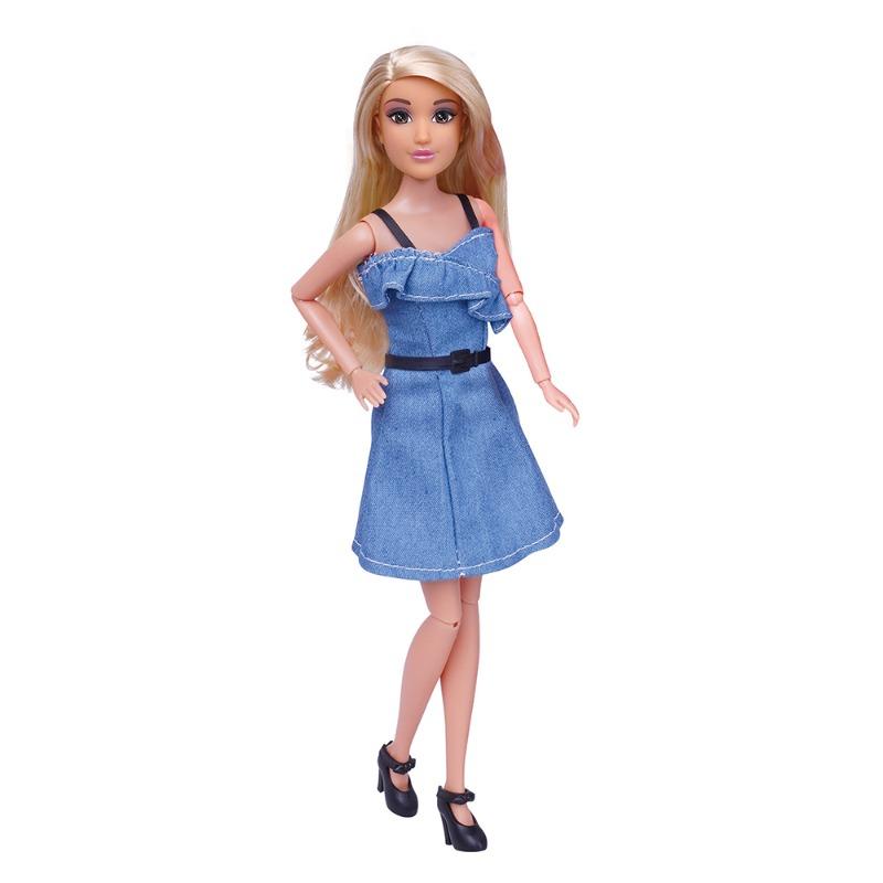Mira Fashion Doll Denim Dress