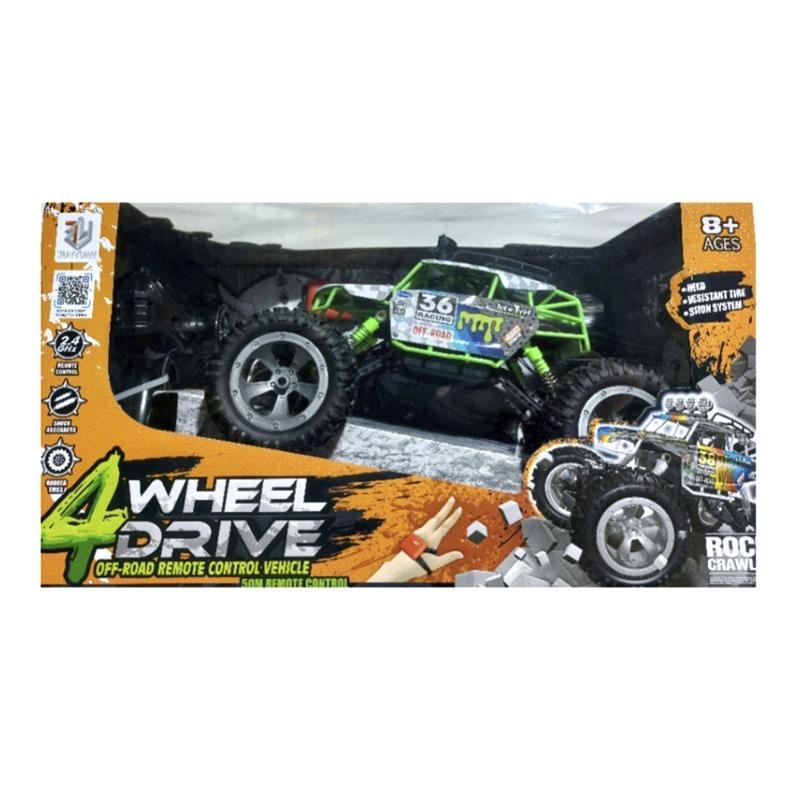 شاحنة ألوي سبيد أووف روود بجهاز تحكم عن بعد لون اخضر