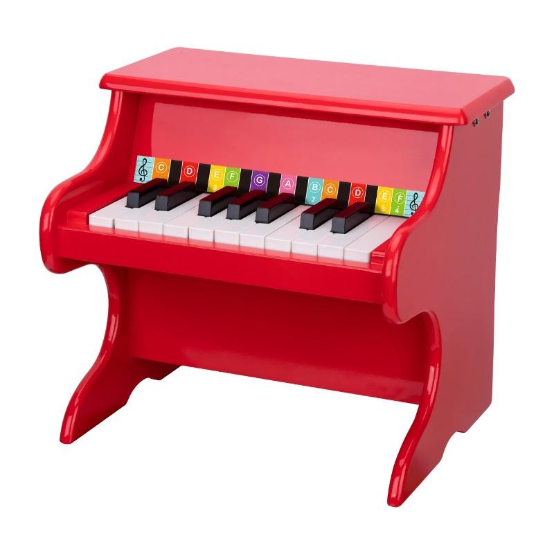 Tooky Toy Wooden Piano - Red