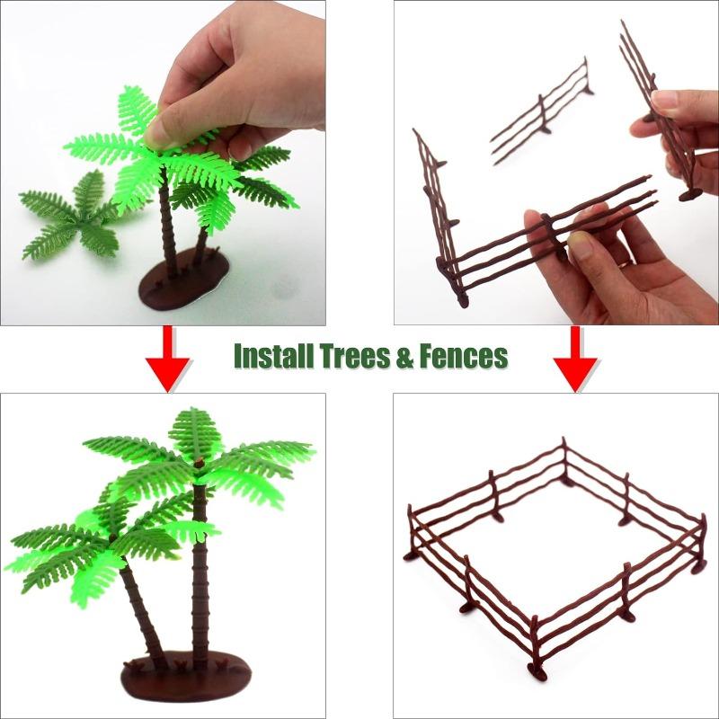 مجموعة مجسمات الحيوانات البرية - 30 قطعة