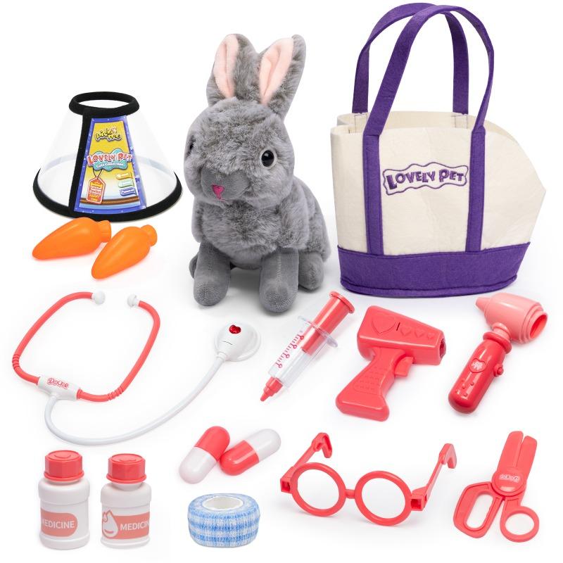 Kidewan Belgian Plush Flemish Giant Examine Kit 16 Pcs
