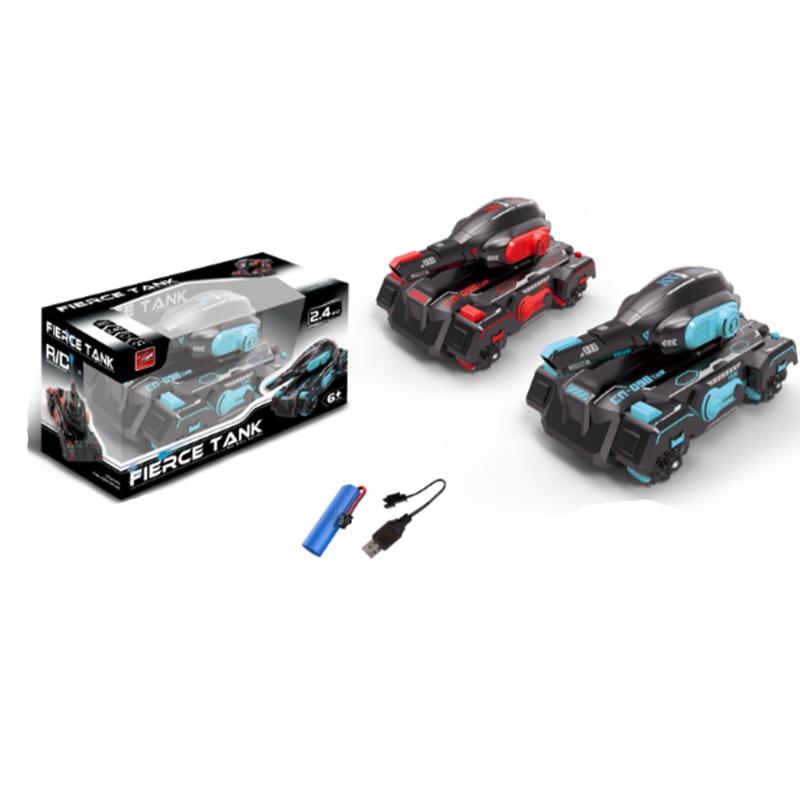 دبابة تحكم عن بُعد بتردد 2.4G تطلق كرات جِلّية مع موسيقى