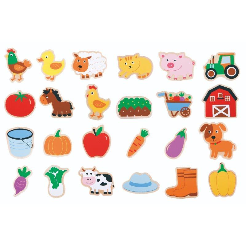 Lelin Magnetic Farm Set 24 Pcs