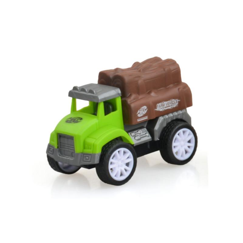 كيكي بي شاحنة احتكاك مزودة بثلاث عجلات سحب للخلف - لون أخضر