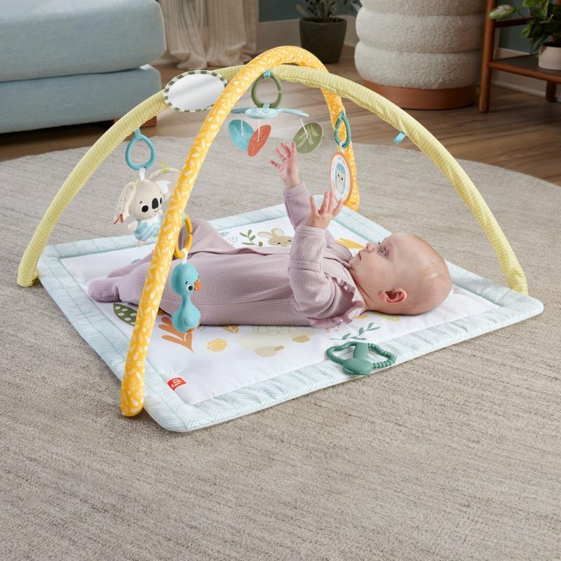 Fisher-Price Simply Senses Baby Activity Mat with 6 Sensory Toys