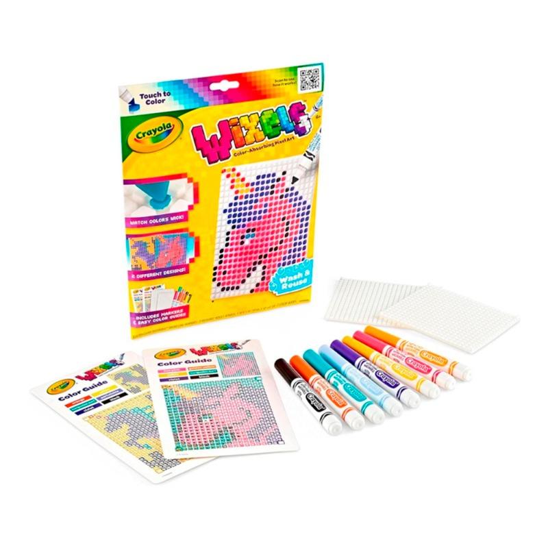 Crayola Wixels Unicorn Activity Kit, Pixel Art Coloring Set