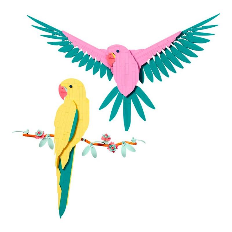 ليجو - مجموعة بناء ببغاء المكاو