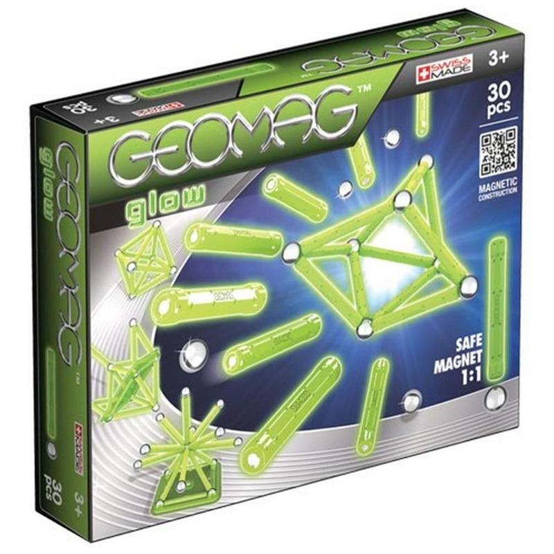 جيوماج - مجموعة بناء الكتل المغناطيسية المتوهجة - 30 قطعة