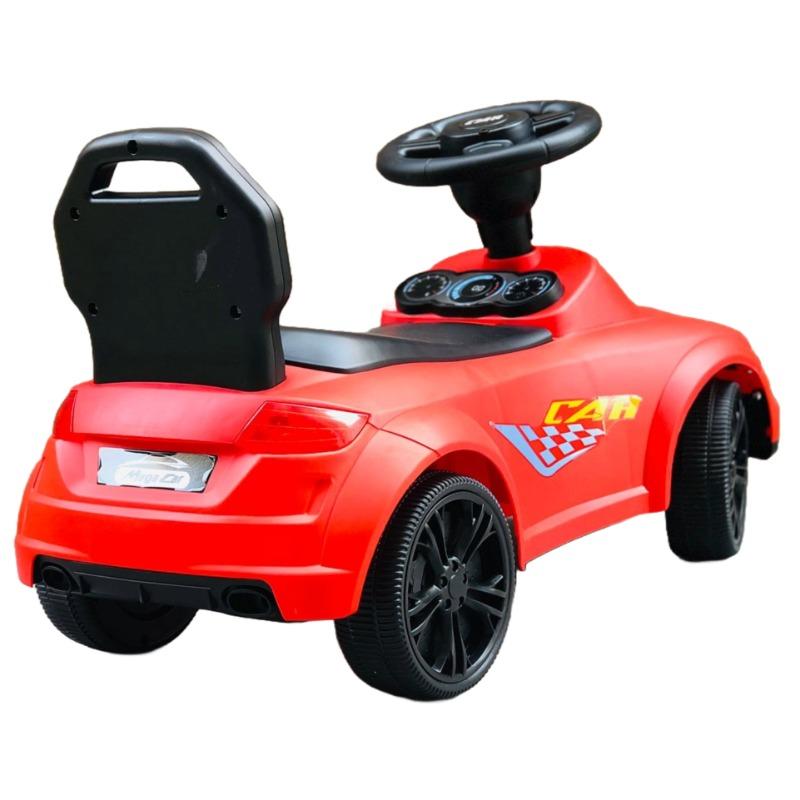 سيارة ركوب بالدفع مع الضوء والموسيقى لون أحمر