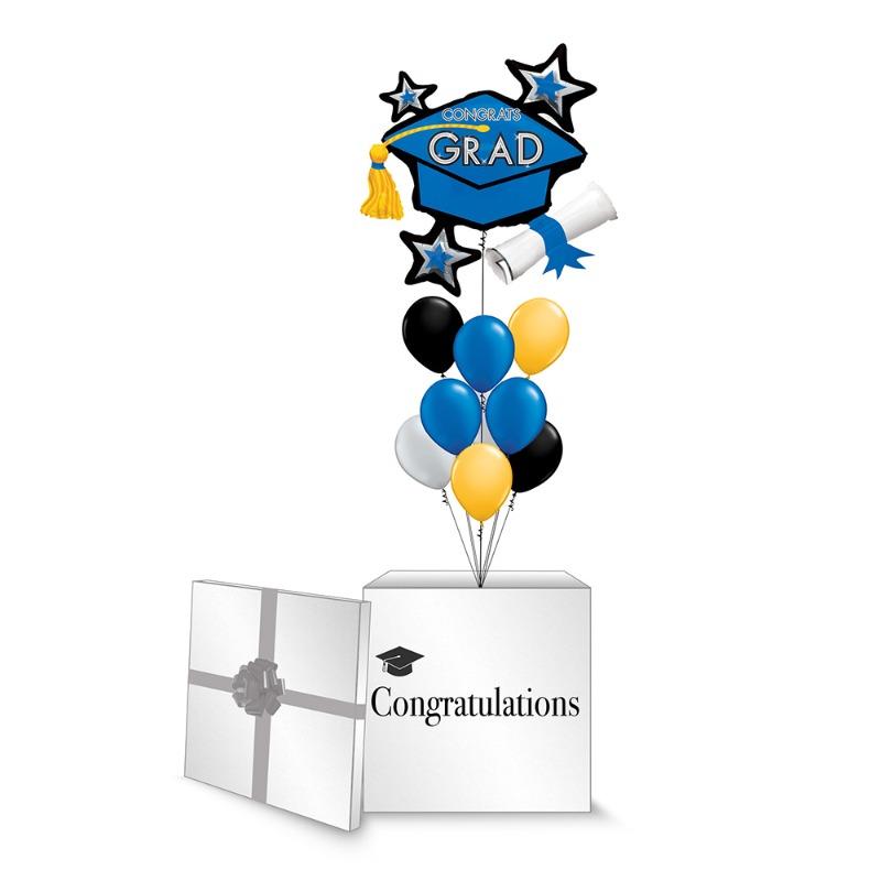 Graduation Decoration Balloon - Blue Cluster