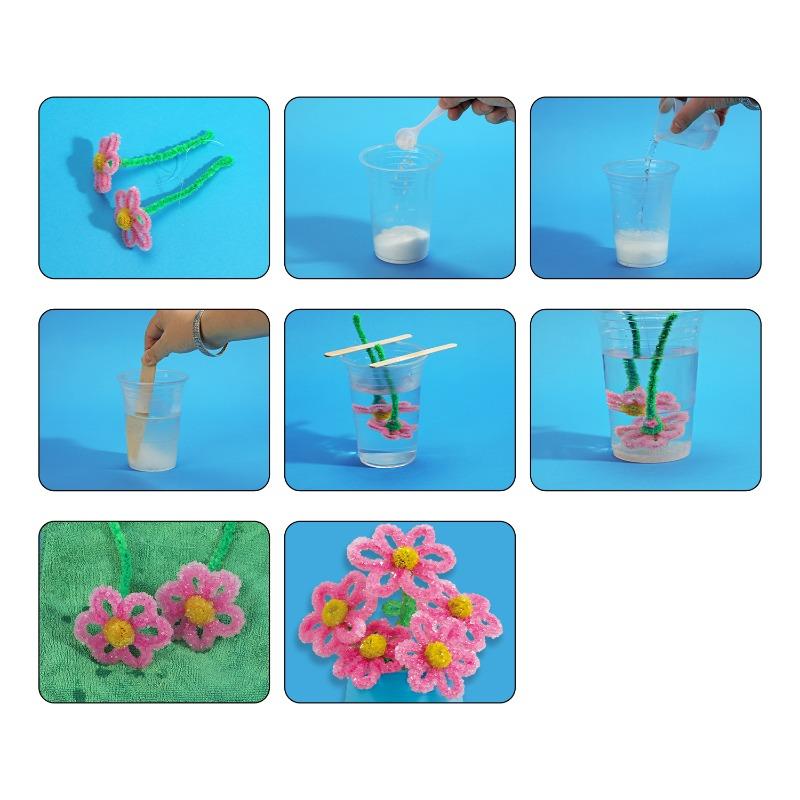 مجموعة زراعة الزهور الكريستالية