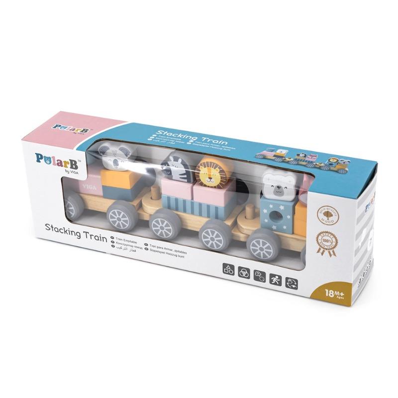 Viga - Stacking Train Wild Animals