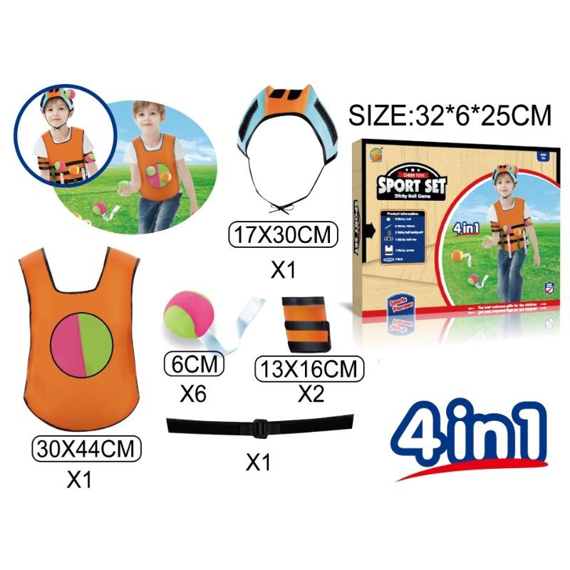 Sport Set Sticky Ball Game 4 In 1