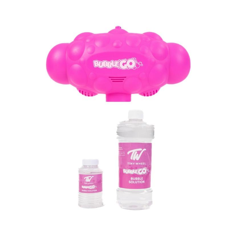 Tiny Wheel - Balance Bike With Bubble Machine For Kids - Pink