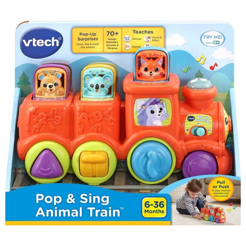 Vtech Pop And Sing Animal Train - Red