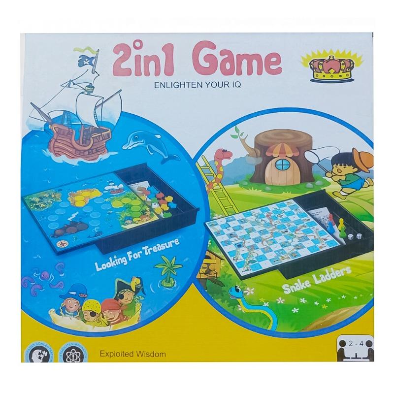 2 in 1 Magnetic Looking for Treasure + Snake & Ladders