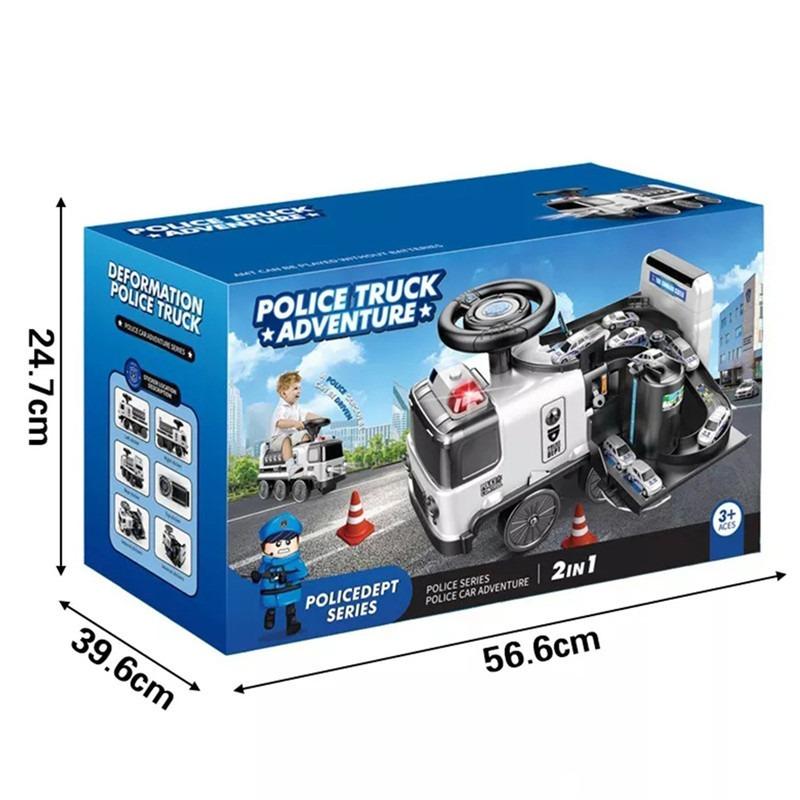 ديربونج - سيارة ركوب الشرطة الكهربائية مع مسار 2 في 1