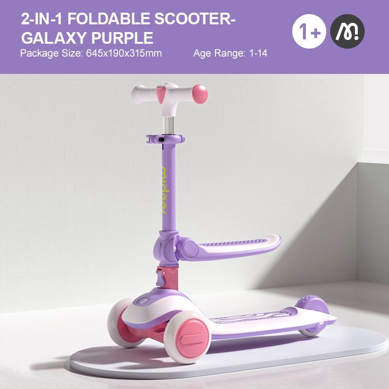 Mideer Kid Scooter With Seat - Purple