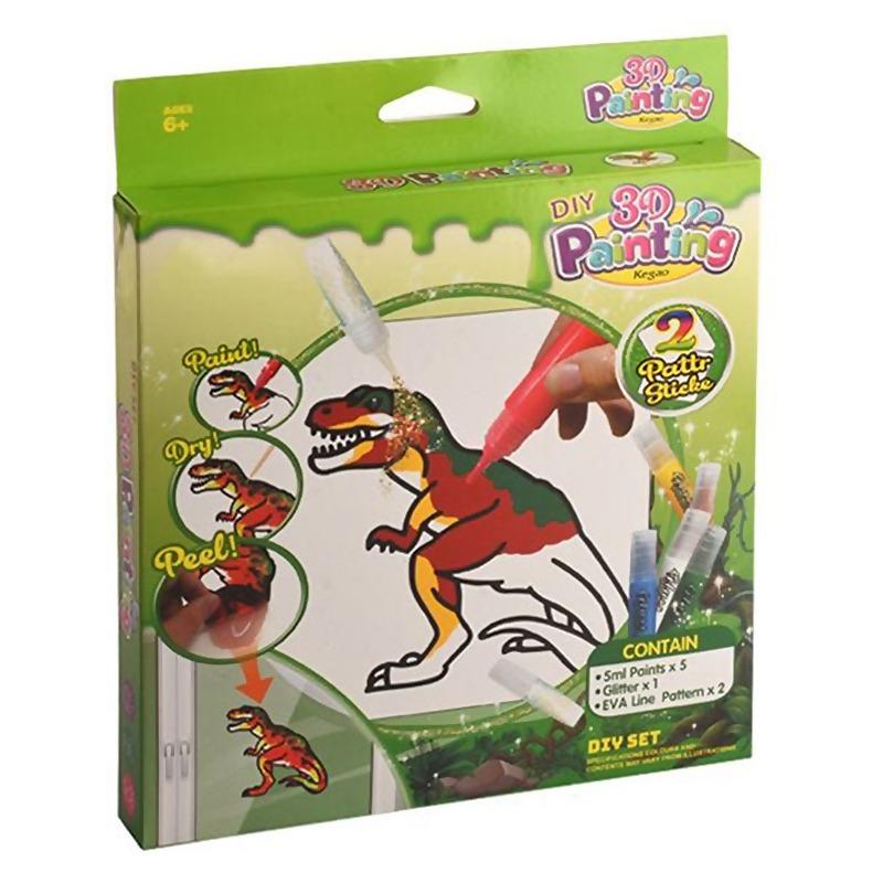 Little Story Kids Art & Craft 3D Painting Set - Dinosaur