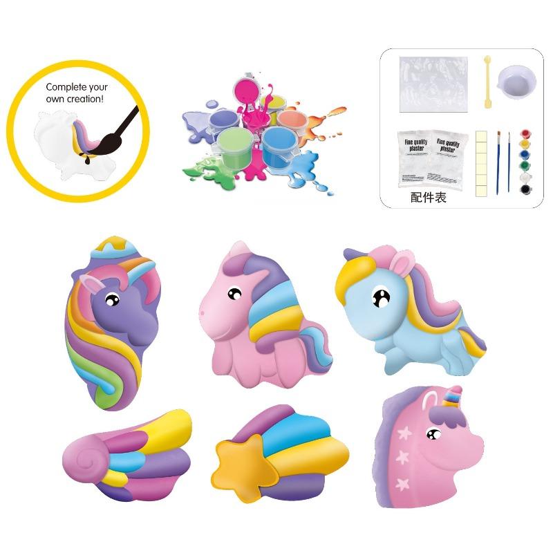 مجموعة تلوين الملصقات بتصميم يونيكورن