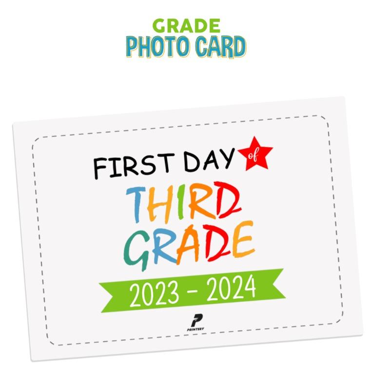 Printery Third Grade Photo Card