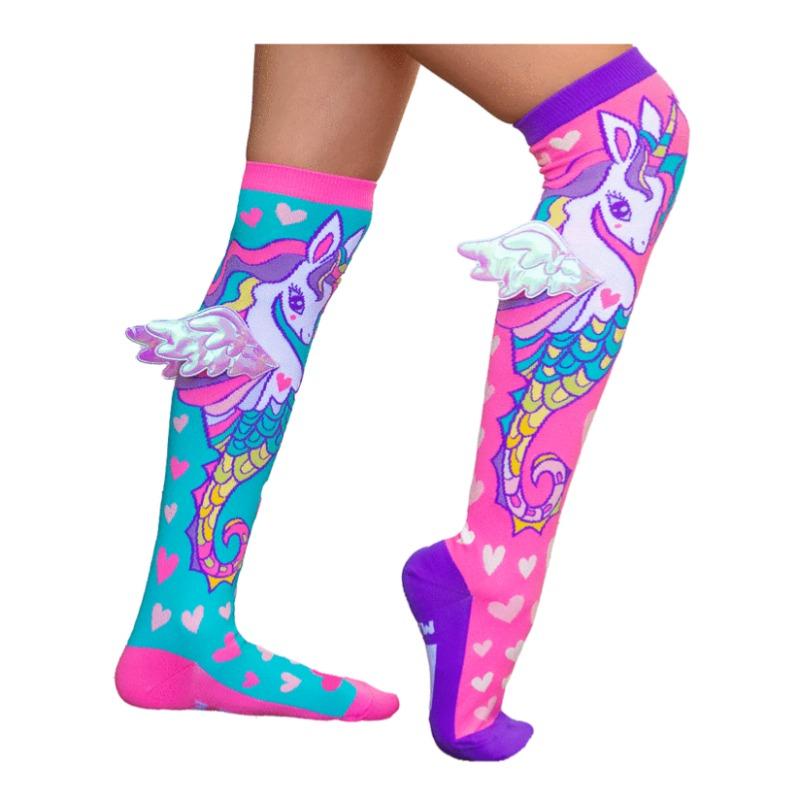 Madmia Sea Horse Socks With Shiny Wings