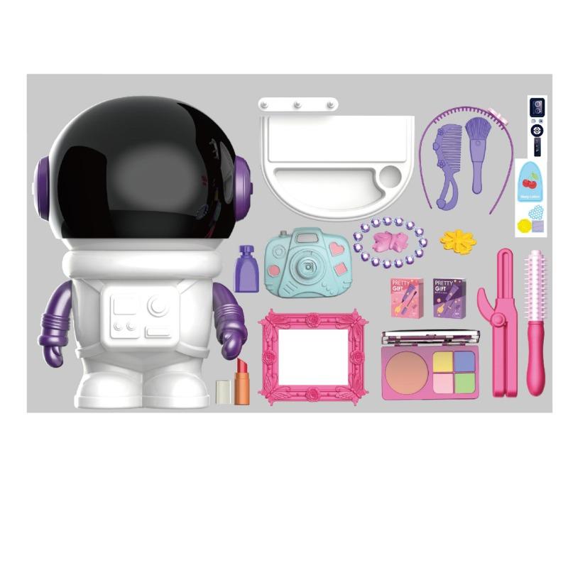 مجموعة أدوات التجميل التظاهرية بتصميم الفضاء - 20 قطعة