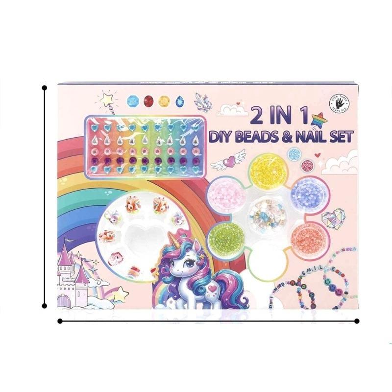 مجموعة أظافر ومجوهرات اليونيكورن