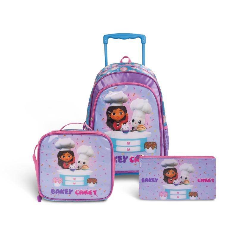 Gabby Doll House 3-in-1 Wheeled Bakery Cake School Set 18 Inch