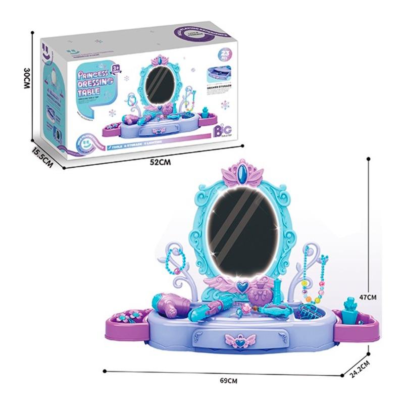 Princess Dressing Table Simulation With Light 23 Pcs