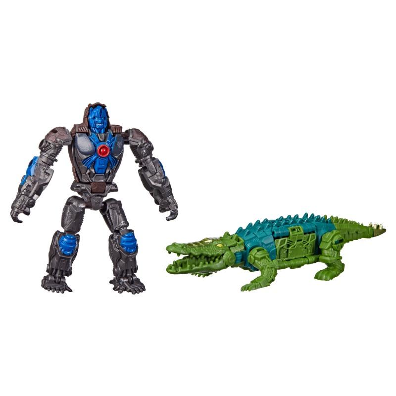 Transformers Rise Of The Beasts Optimus Primal And Skullcruncher Action Figures