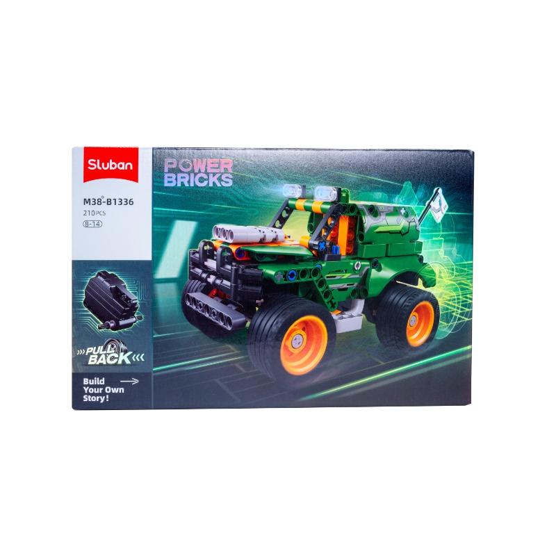 POWER BRICKS SUV Pull Back Building Set 210 pcs
