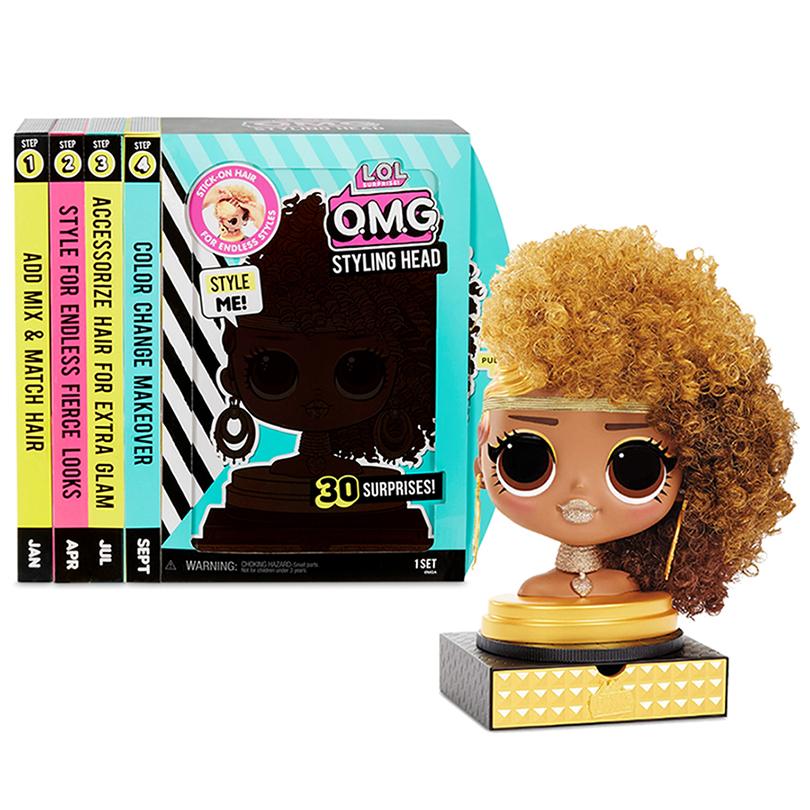 L.O.L. Surprise Amazing Surprise And OMG Styling Head Bundle - 2 Pcs
