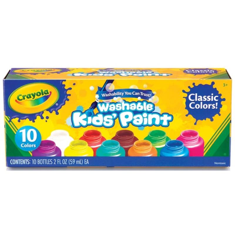 Crayola Washable Kids Paint Classic Colors - 10 Colors