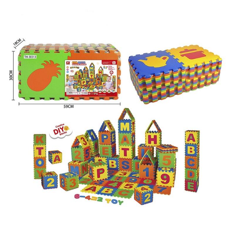 Eva Mats Fruit Tableware Floor Mat Puzzle 36Pcs