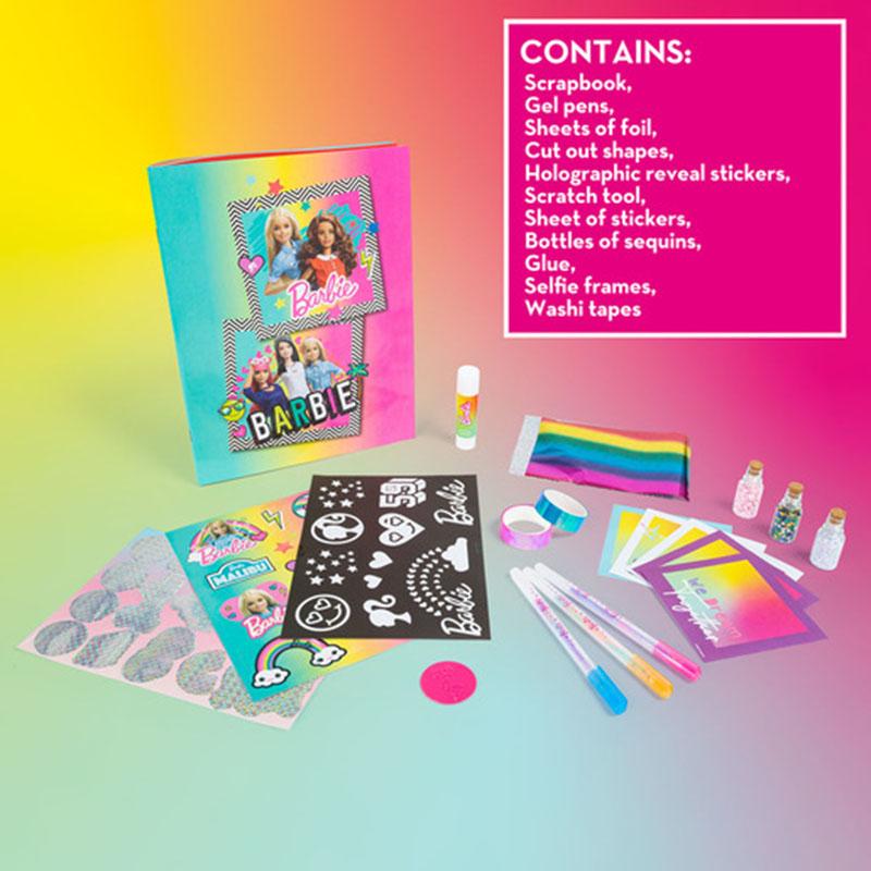 باربي - مجموعة دفتر قصاصات باربي كولور ريفيل فويل