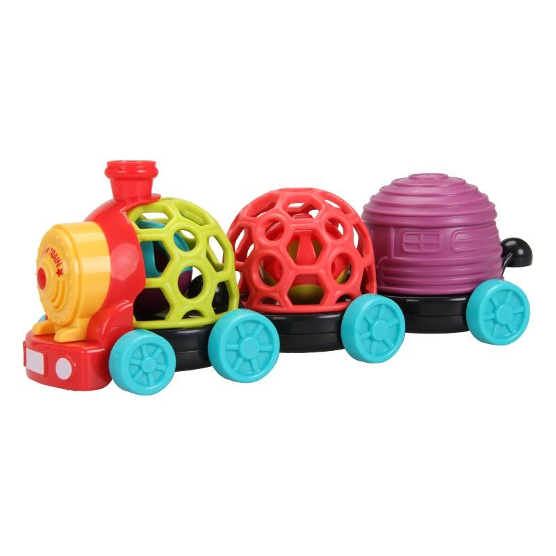 مجموعة لعب الكرة اللينة والقطار
