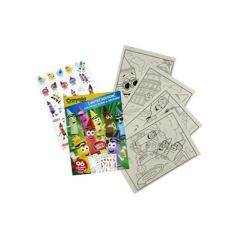كرايولا - كتاب تلوين كرايولا مع الملصقات للاطفال 96 صفحة