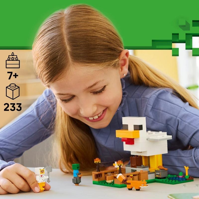 Lego Minecraft Chicken Farm Gaming Toy 21585