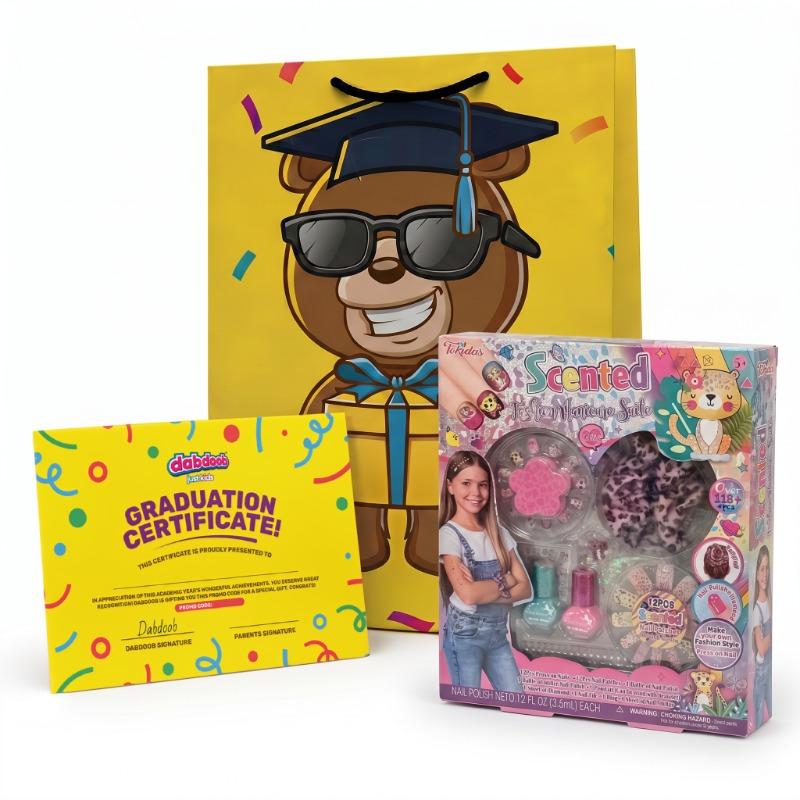 Graduation Certificate Bundle with Glitter Nail Art Set & SAR 50 Discount Voucher