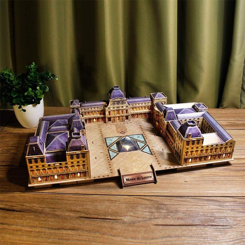 Cubic Fun 3D Building Puzzle Paris The Louvre Museum
