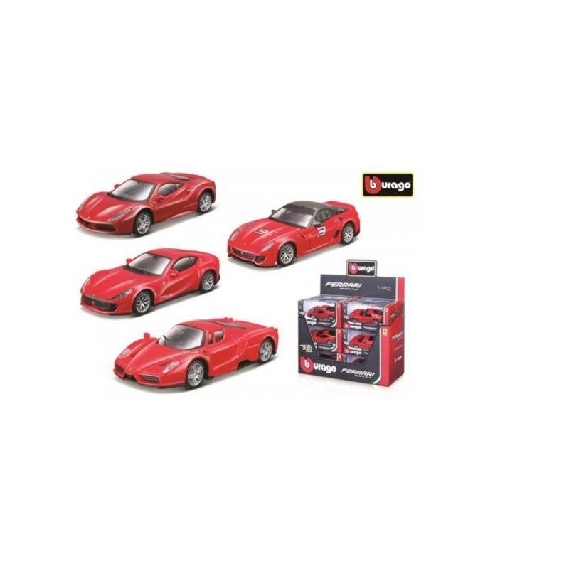 Burago Ferrari R&B pull back car, multiple models -1 piece