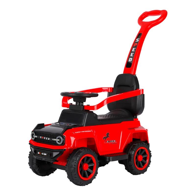 سيارة ركوب للأطفال مع مقبض دفع