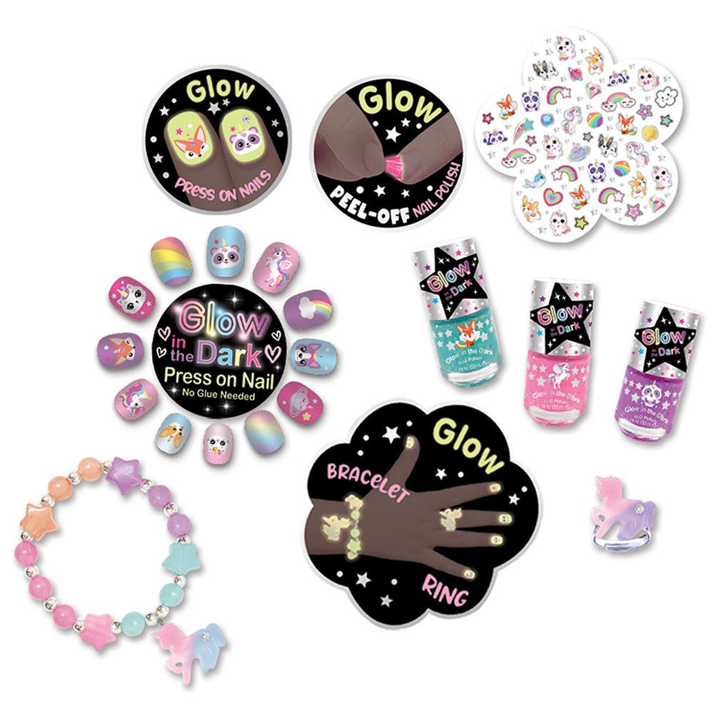 هوت فوكاس - مجموعة الأظافر جلو ان ذا دارك فاشن