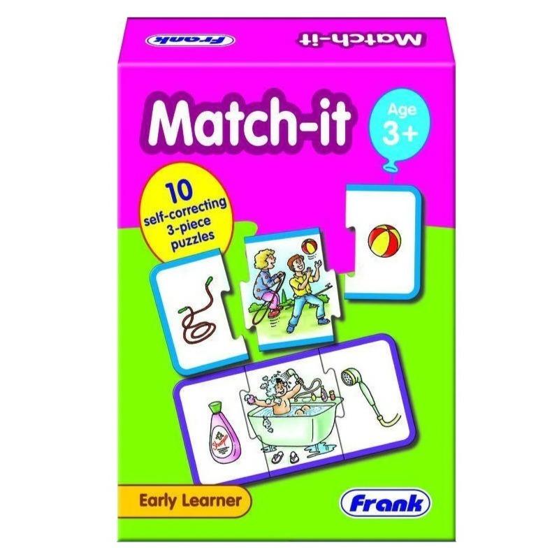 Little Builder Bundle (Plus-Plus BIG Building Set + Frank Match It Puzzle)
