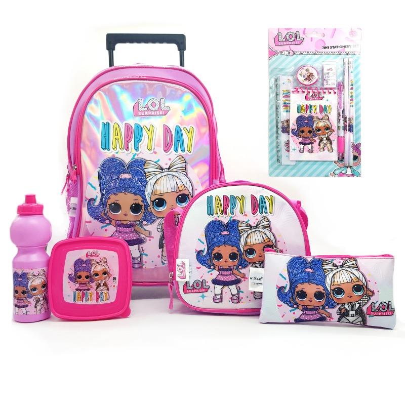 12 IN 1 Backpack Trolley Set - LOL