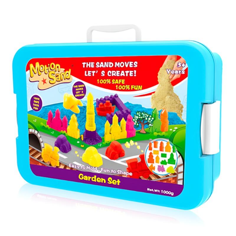 موشن ساند - مجموعة حقيبة اللعب بالرمل ديلوكس جاردن