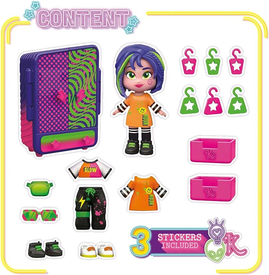 Kookyloos Robins Wardrobe Doll Play Set - Face Swapping Dolls