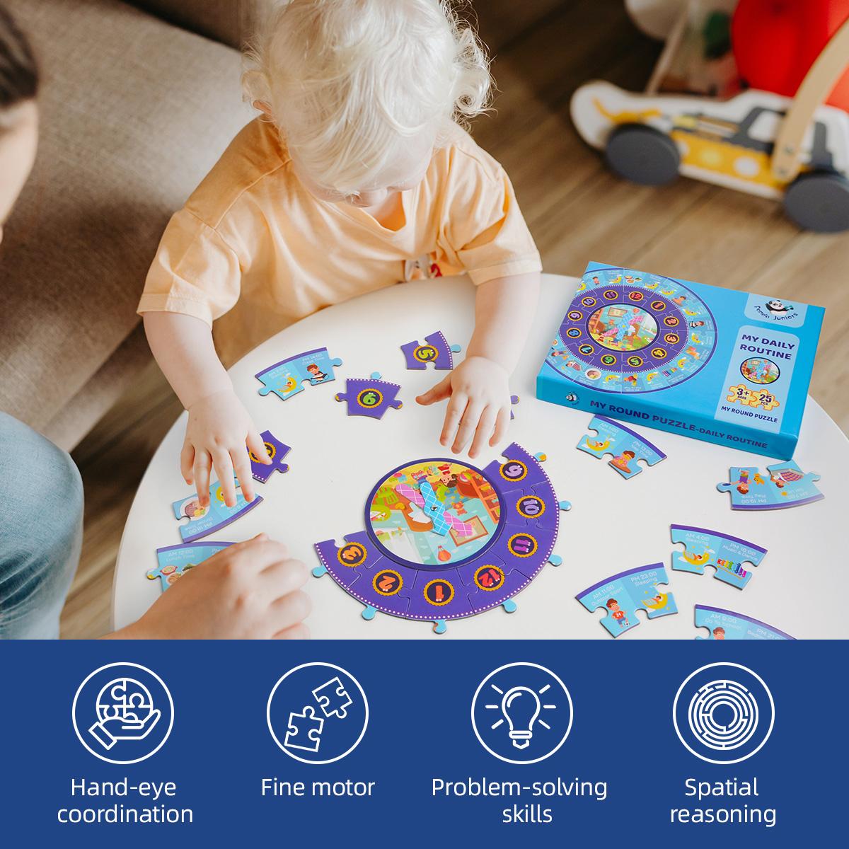 Round Puzzle Daily Routine