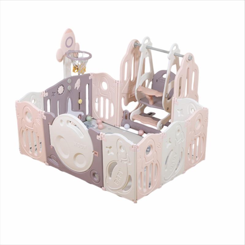 مركز أنشطة قابل للطي مع  حلقة كرة السلة و أرجوحة